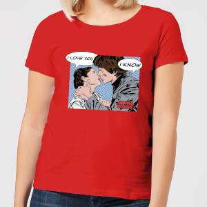 T-Shirt Femme Leia Han Solo Love (Star Wars) - Rouge