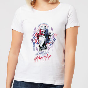 DC Comics Suicide Squad Daddys Lil Monster Women's T-Shirt - White