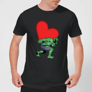 T-Shirt Homme Avengers Hulk Cœur (Marvel) - Noir