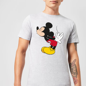 Disney Mickey Mouse Mickey Split Kiss T-Shirt - Grey