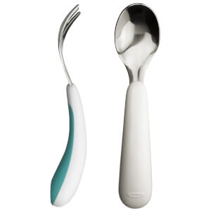 OXO Fork and Spoon Set - Aqua
