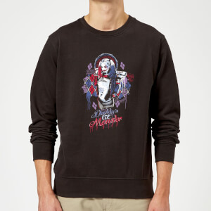 Sweat Homme Harley Quinn Daddy's Lil Monster - Suicide Squad (DC Comics) - Noir