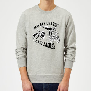 DC Comics Batman Always Chasin' Sweatshirt - Grey