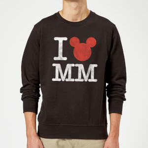 Disney Mickey Mouse I Heart MM Sweatshirt - Black