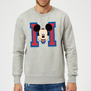 Sweat Homme Mickey Mouse M-Face (Disney) - Gris