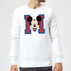 Sudadera Disney Mickey Mouse M Cara - Hombre - Blanco