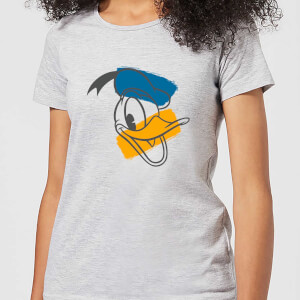 Disney Mickey Mouse Donald Duck Head Women's T-Shirt - Grey