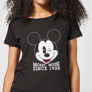 Camiseta Disney Mickey Mouse Since 1928 - Mujer - Negro
