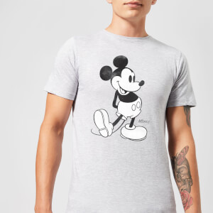 Disney Mickey Mouse Classic Kick B&W T-Shirt - Grau