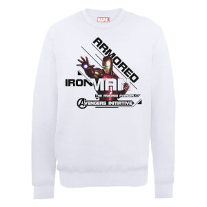 Sweat Homme Marvel Avengers Assemble - Iron Man - Blanc