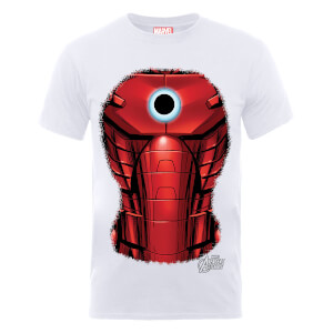 Marvel Avengers Assemble Iron Man Chest Burst T-Shirt - White
