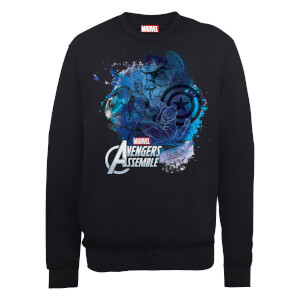 Marvel Avengers Assemble Captain America Montage Sweatshirt - Black