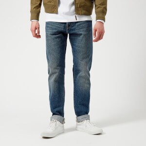 Edwin Men's ED-80 Slim Tapered Red Listed Selvedge Jeans - Satomi Wash
