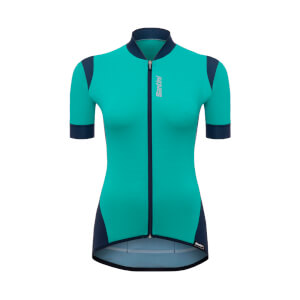 Santini Women's Wave Jersey - Aqua