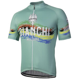 Bianchi Misegna Short Sleeve Jersey - Celeste