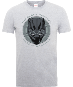 Black Panther Made in Wakanda T-Shirt - Grey