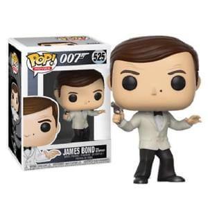 James Bond Roger Moore in White Tuxedo Pop! Vinyl Figure
