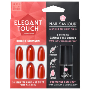 Capa base protectora para uñas Nail Saviour de Elegant Touch - Bright Crimson