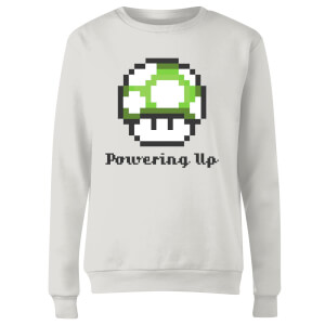 Nintendo Super Mario Powering Up Women's Sweatshirt - White