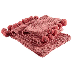 Christy Bon Bon Throw Coral