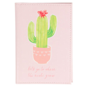 Sass & Belle Pastel Cactus Passport Holder