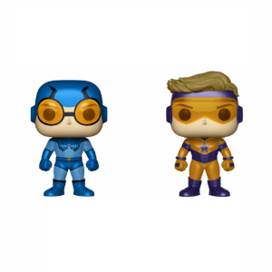 DC Blue Beetle & Booster Gold Metallic 2 Pack EXC Pop! Vinyl Figures