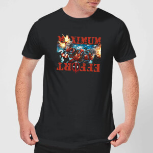 T-Shirt Homme Deadpool (Marvel) Maximum Effort - Noir