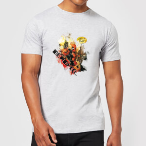 T-Shirt Homme Deadpool (Marvel) Outta The Way Nerd - Gris