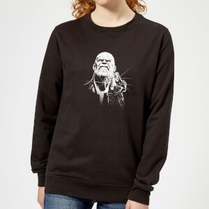 Marvel Avengers Infinity War Fierce Thanos Women's Sweatshirt - Black