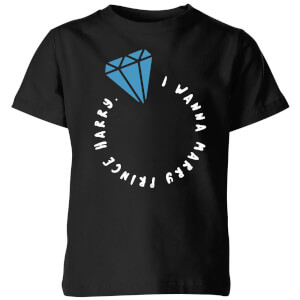 I Wanna Marry Prince Harry Kids T-Shirt - Black