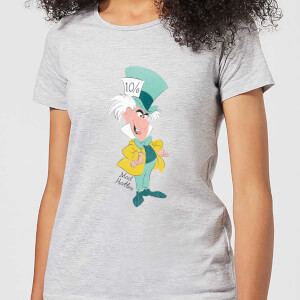 Disney Alice In Wonderland Mad Hatter Classic Women's T-Shirt - Grey