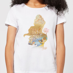 Disney Princess Filled Silhouette Belle Women's T-Shirt - White