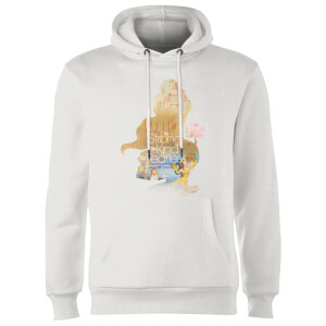 Sweat à Capuche Homme Silhouette Belle La Belle et la Bête Disney - Blanc