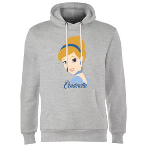 Disney Princess Colour Silhouette Cinderella Hoodie - Grey