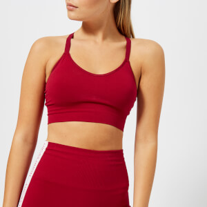 Lucas Hugh Women's Orbit Technical Knitted Adjustable Sports Bra - Garnet