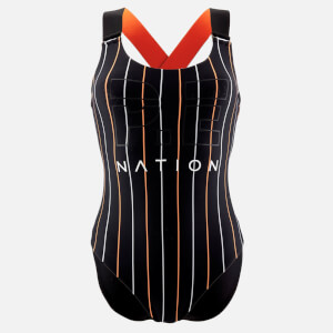 P.E Nation Women's The West Port Reversible Onepiece Swimsuit - Black
