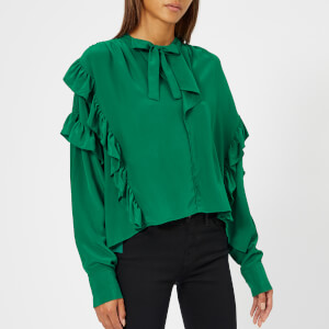 Isabel Marant Women's Libel Silky Blouse - Green