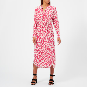 Isabel Marant Women's Calypso Printed Silk Dress - Pink Drop