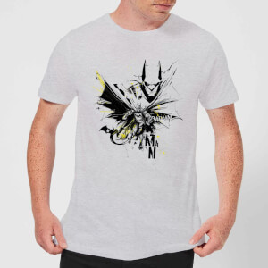 DC Comics Batman Batface Splash T-Shirt - Grey
