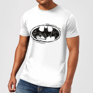 Batman Sketch Logo T-Shirt - Weiß