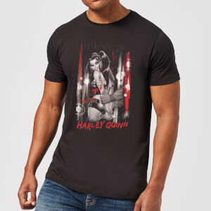 DC Comics Batman Harley Quinn Handcuffed T-Shirt - Black