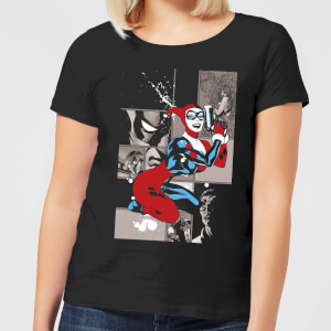 DC Comics Batman Harley Quinn Posing Women's T-Shirt - Black