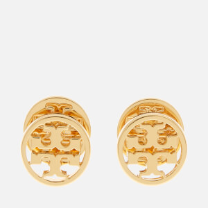 Tory Burch Women's Logo Circle Stud Earrings - Gold