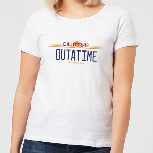 Back To The Future Outatime Plate Women's T-Shirt - White