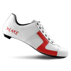 Lake CX1 Road Shoes - White/Red