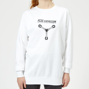 Sudadera Regreso al futuro Powered By Flux Capacitor - Mujer - Blanco