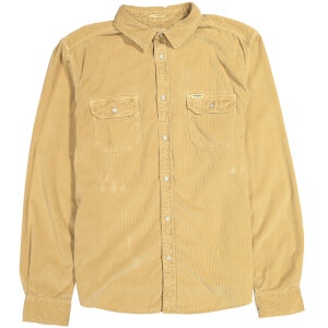 Wrangler Men's 2 Pocket Micro Cord Shirt - Clay Beige