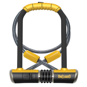 OnGuard Bulldog Standard Shackle U-Lock/Cable Combo - 115mm x 230mm x 13mm