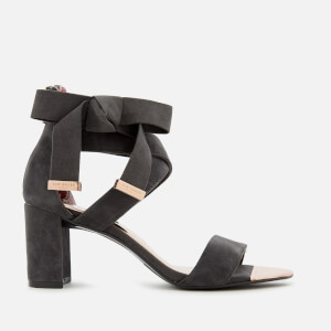 Ted Baker Women's Noxen 2 Suede Block Heeled Sandals - Charcoal