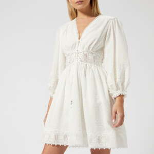 Zimmermann Women's Iris Corset Waist Dress - Ivory
